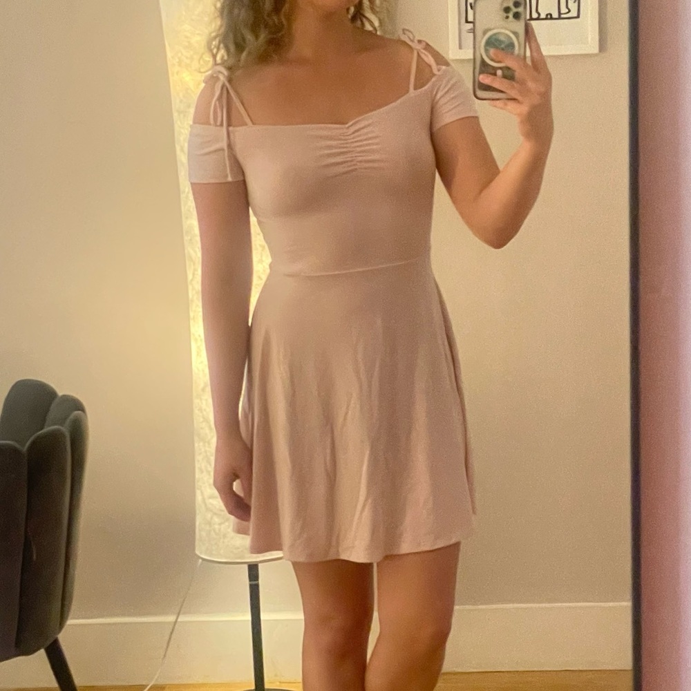 girly off the shoulder sundress